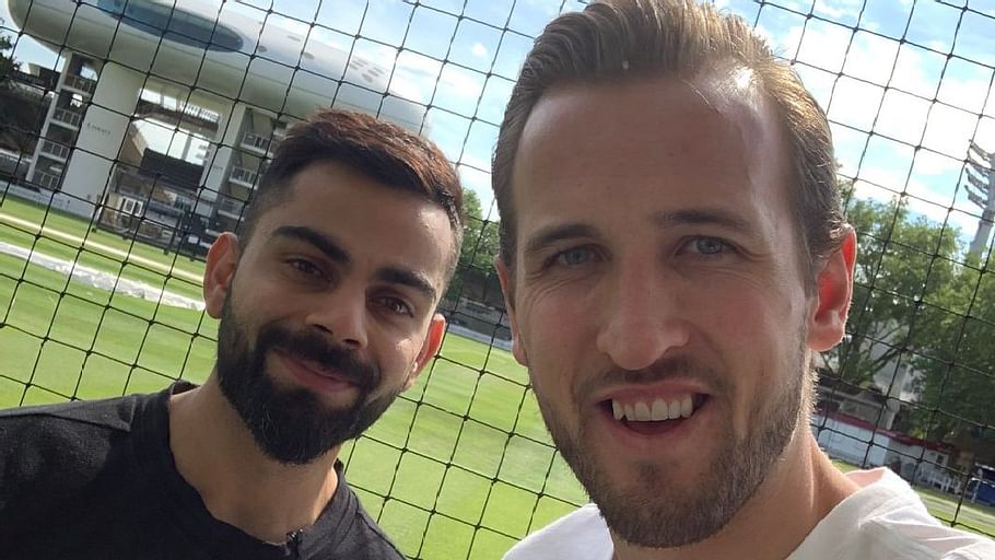 England's star footballer Harry Kane asks virat kohli for place in 'RCB' Team