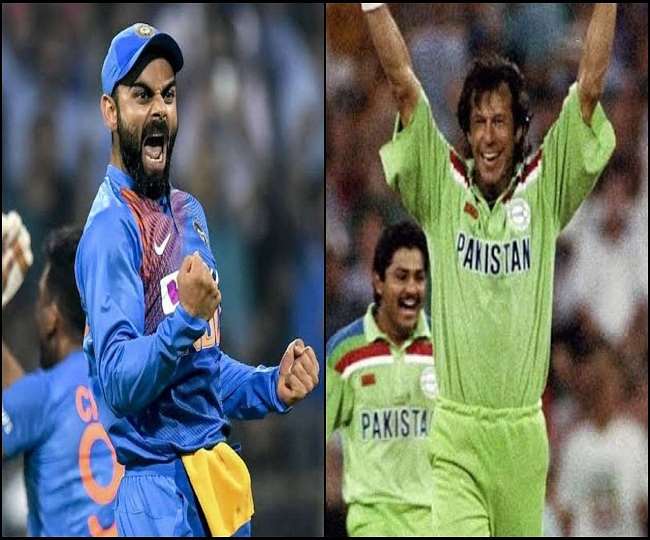 The ICC organized a fun match in which former captain of Pakistan cricket team Imran Khan defeated Virat Kohli. Imran Khan gave Pakistan the title of 1992 ODI World Cup