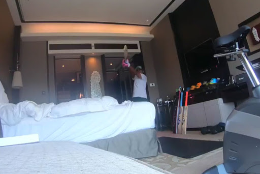 rajasthan royal shared a video of rahul tewatia 's hotel room