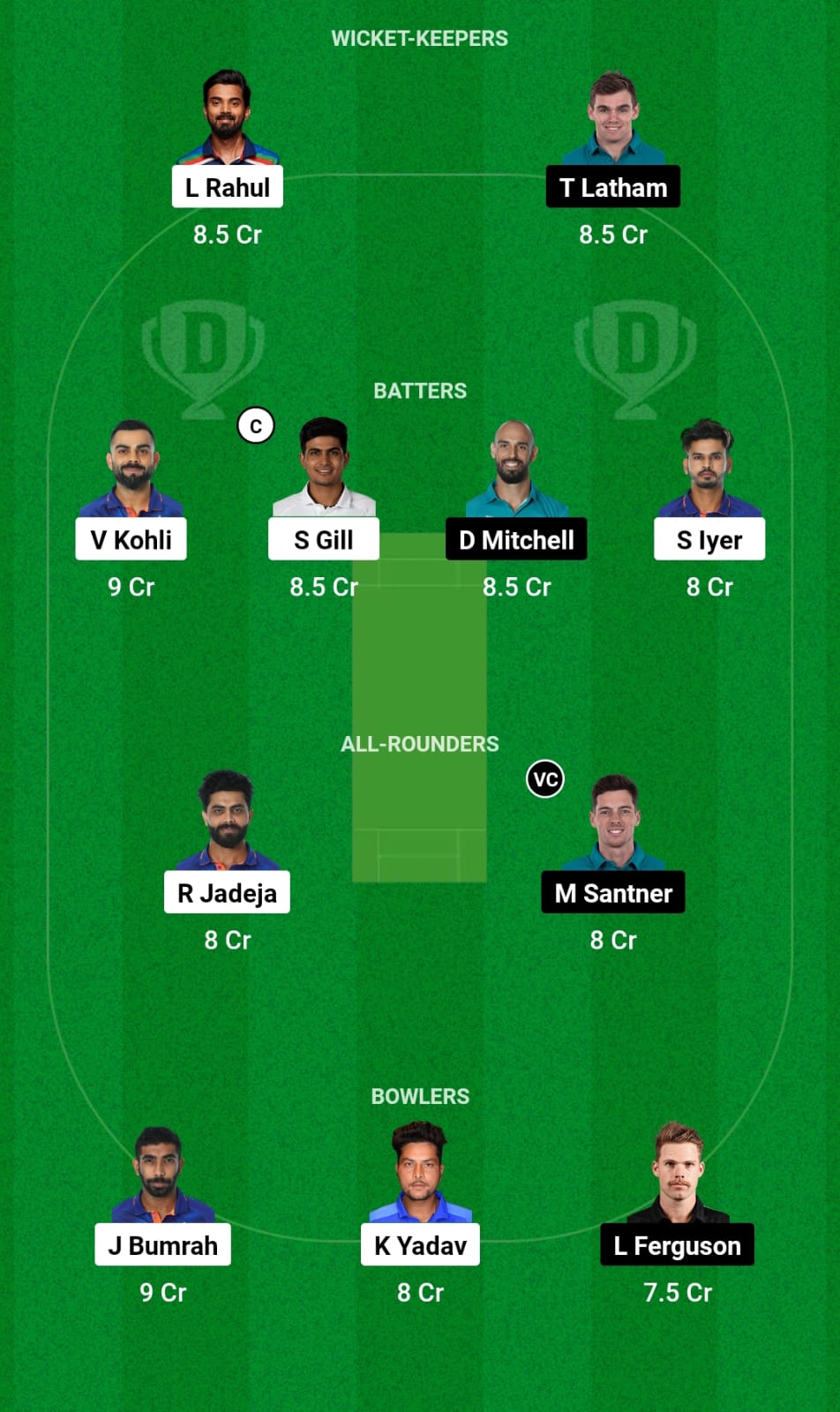 IND vs NZ Dream11 and My11Circle Prediction Toda Match and Dream11 Team Suggested Playing XI No. 3